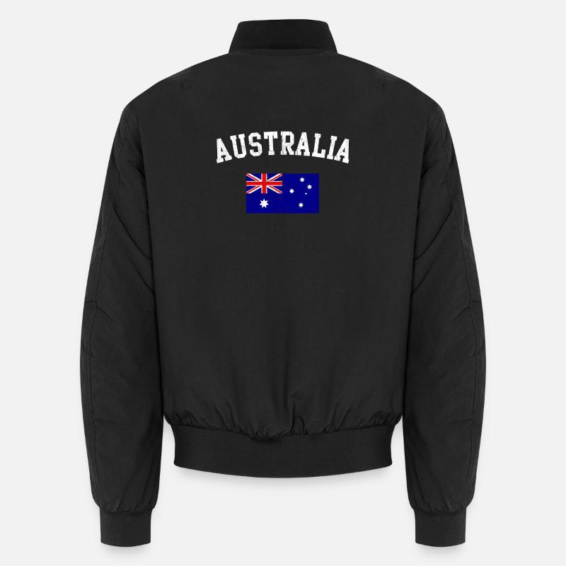 Grafik der australischen Erzflagge Unisex Bomberjacke