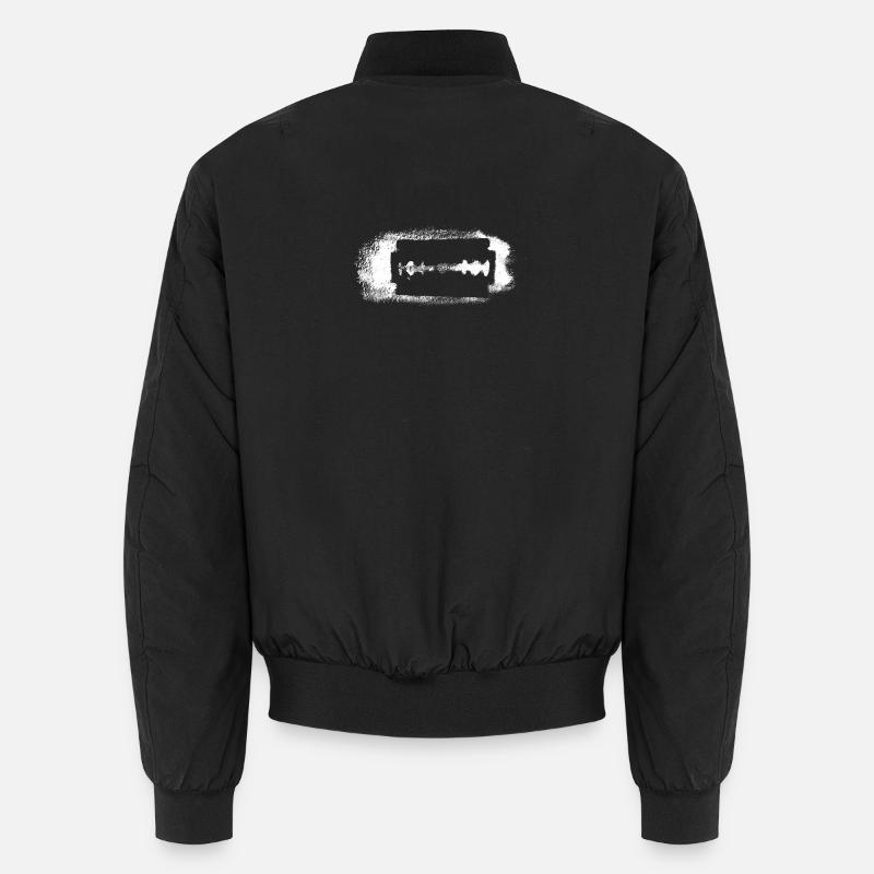 razor blade - Unisex Bomber Jacket - black