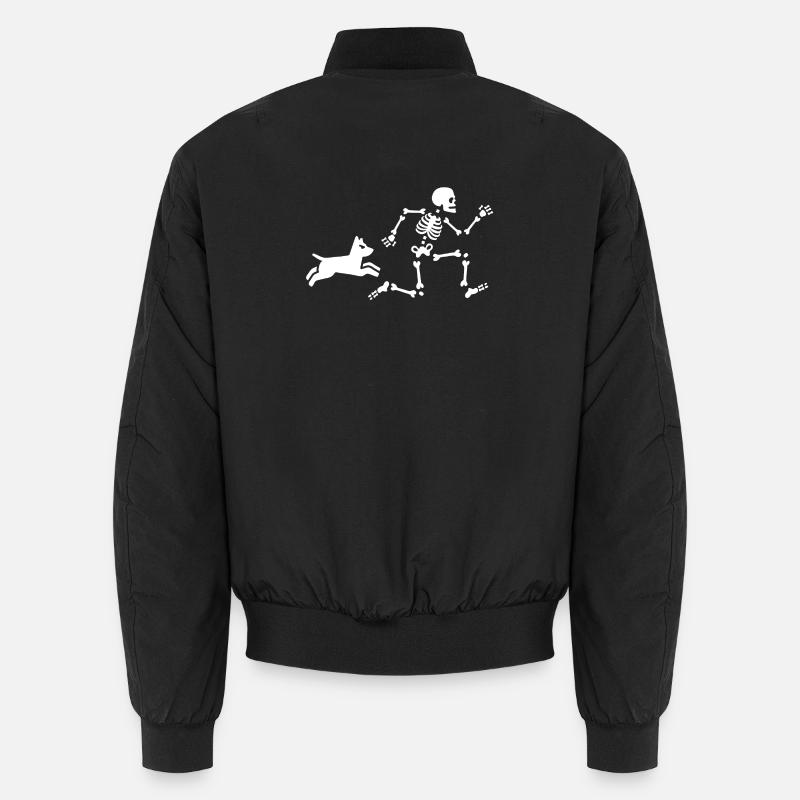 Dog mom dog trainer skeleton bones dog Unisex Bomber Jacket