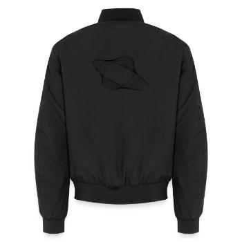 The extra imperfect geometric shape - Unisex Bomber Jacket - black - Back - AI Model Male 185 light (185cm)