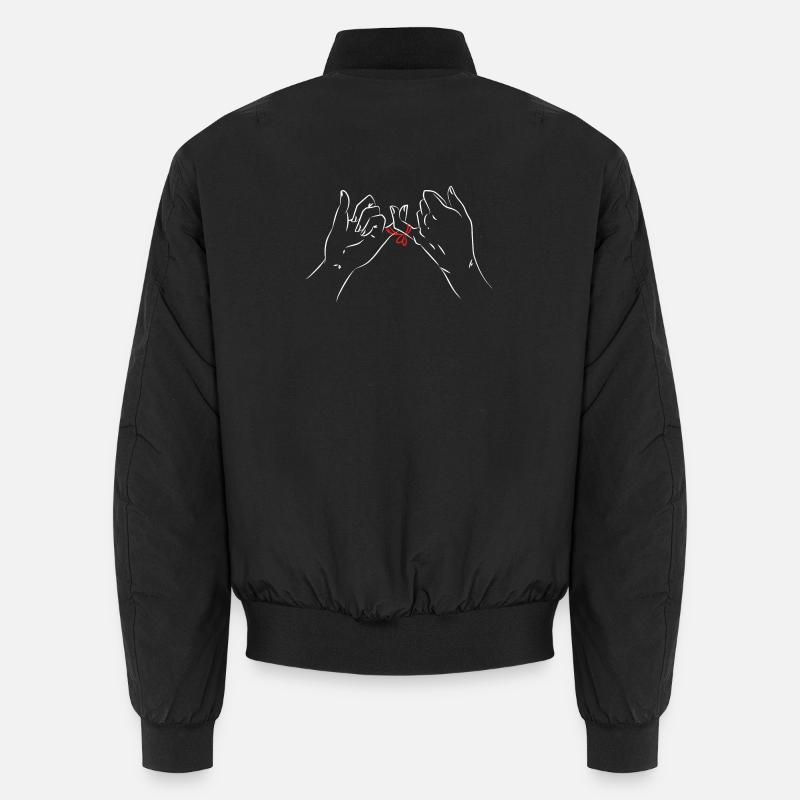 Minimalist Wrist Strap Illustration Unisex Bomber Jacket