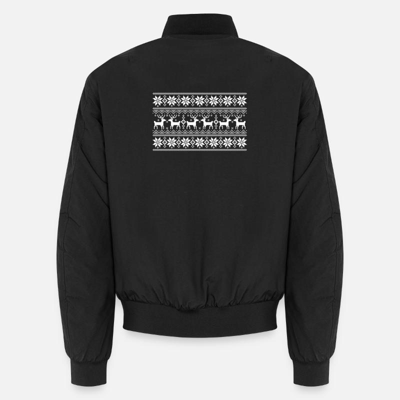 Joyeux modèle de Noel 1 (sombre) Bomber unisexe