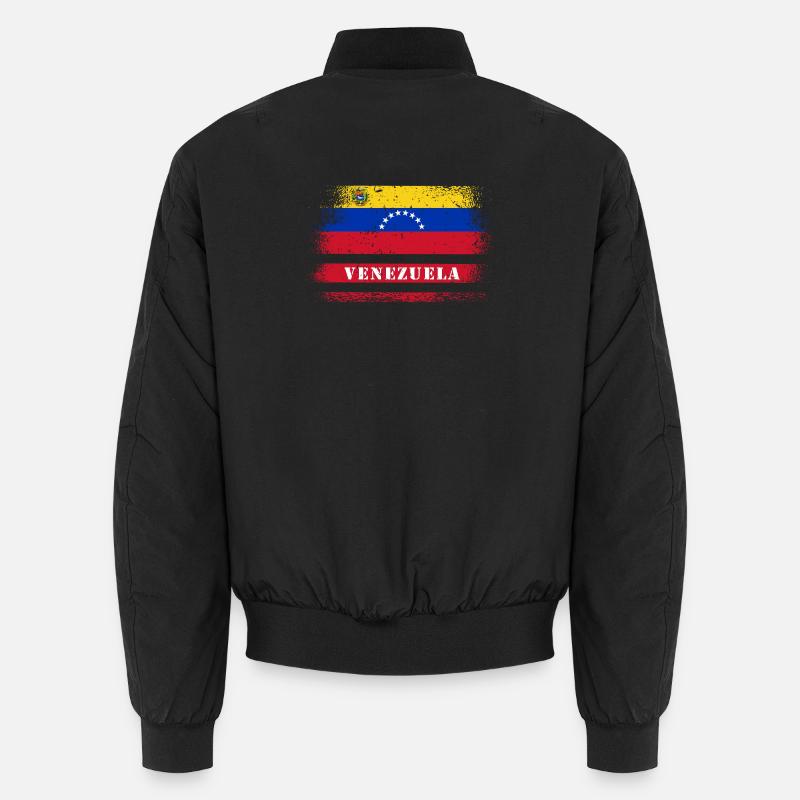 Drapeau Vintage Venezuela Bomber unisexe