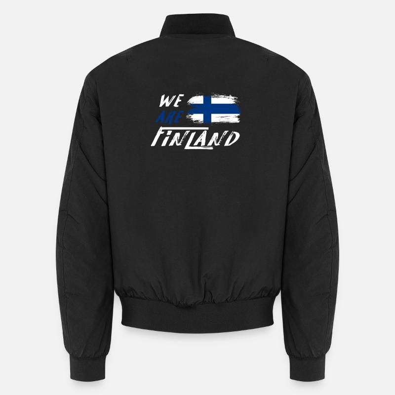 Wir sind Finnland - Unisex Bomberjacke - Schwarz
