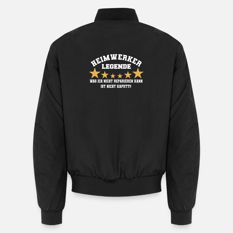 Heimwerker Legende Geschenk - Unisex Bomberjacke - Schwarz