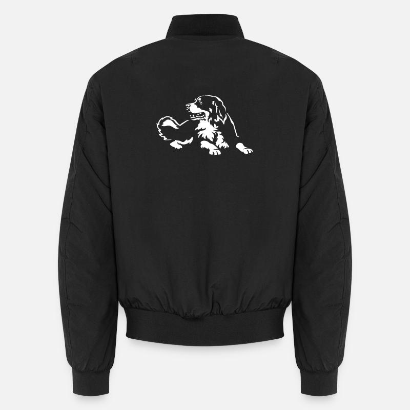 Berner Sennenhund "Black Edition" Unisex Bomberjacke