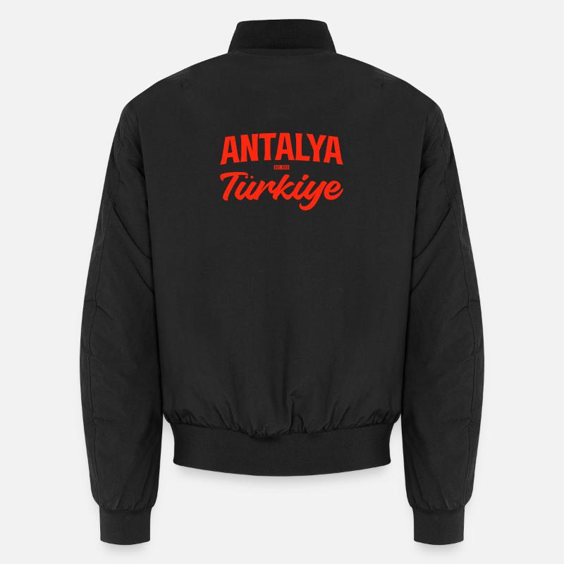 Antalya Türkiye Script Unisex Bomber Jacket