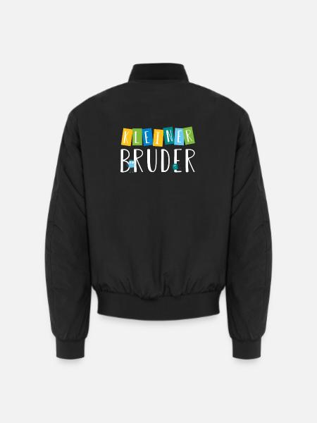 kleiner Bruder - süße Monster - Unisex Bomberjacke - Schwarz