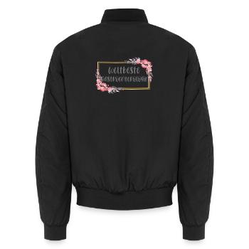 Gastroenterologin Ärztin Doktorin Beruf Geschenk - Unisex Bomberjacke - Schwarz - Hinten - AI Model Male 185 light (185cm)