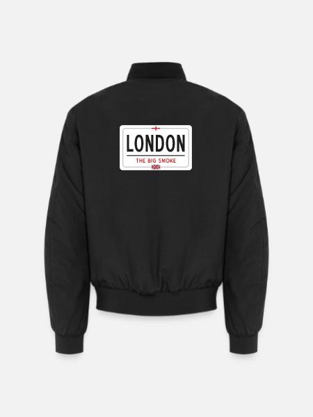 London place name sign - Unisex Bomber Jacket - black
