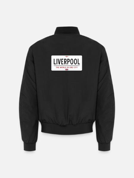 Nom de la ville de Liverpool - Bomber unisexe - noir
