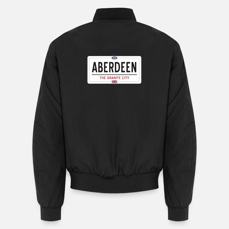 Aberdeen town sign - Unisex Bomber Jacket - black