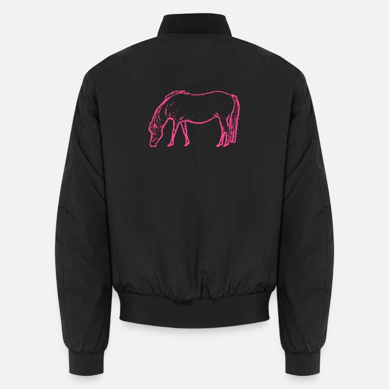 Cheval rose rose Bomber unisexe