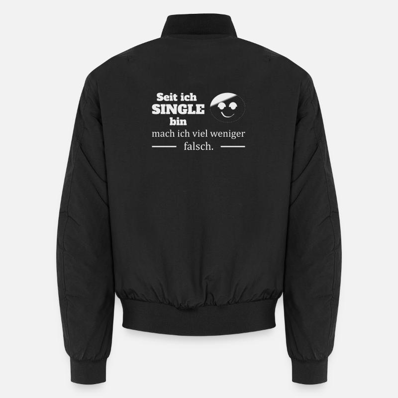 Célibataire :-) - Bomber unisexe - noir