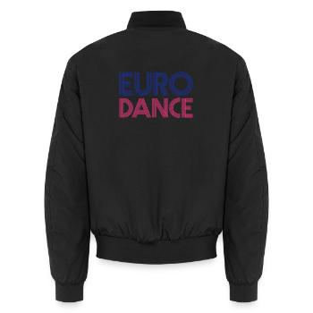 EURODANCE - Unisex Bomberjacke - Schwarz - Hinten - AI Model Male 185 light (185cm)
