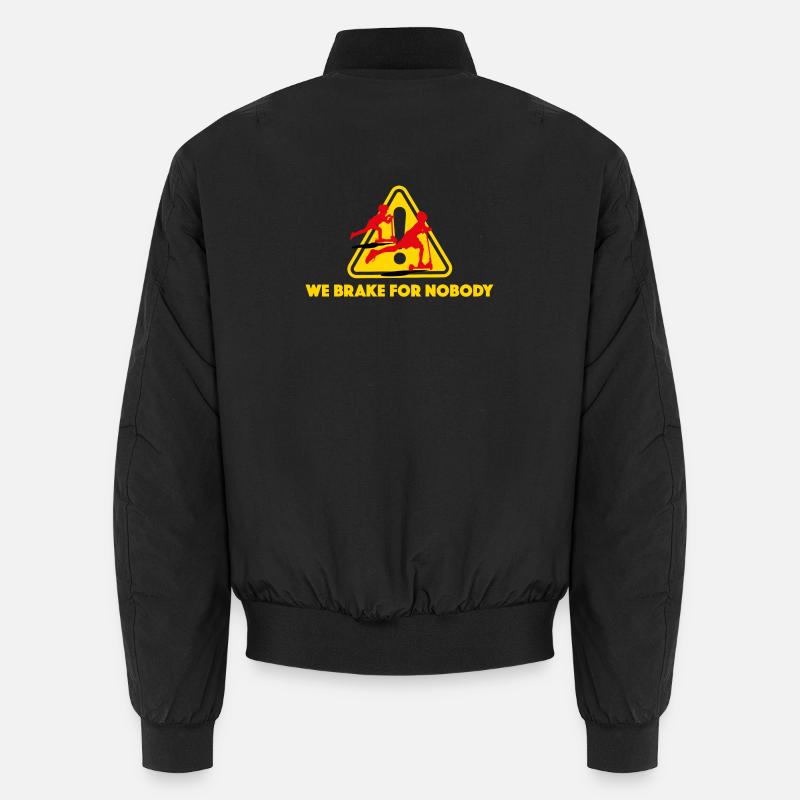 Scooter in voller Fahrt - Unisex Bomberjacke - Schwarz