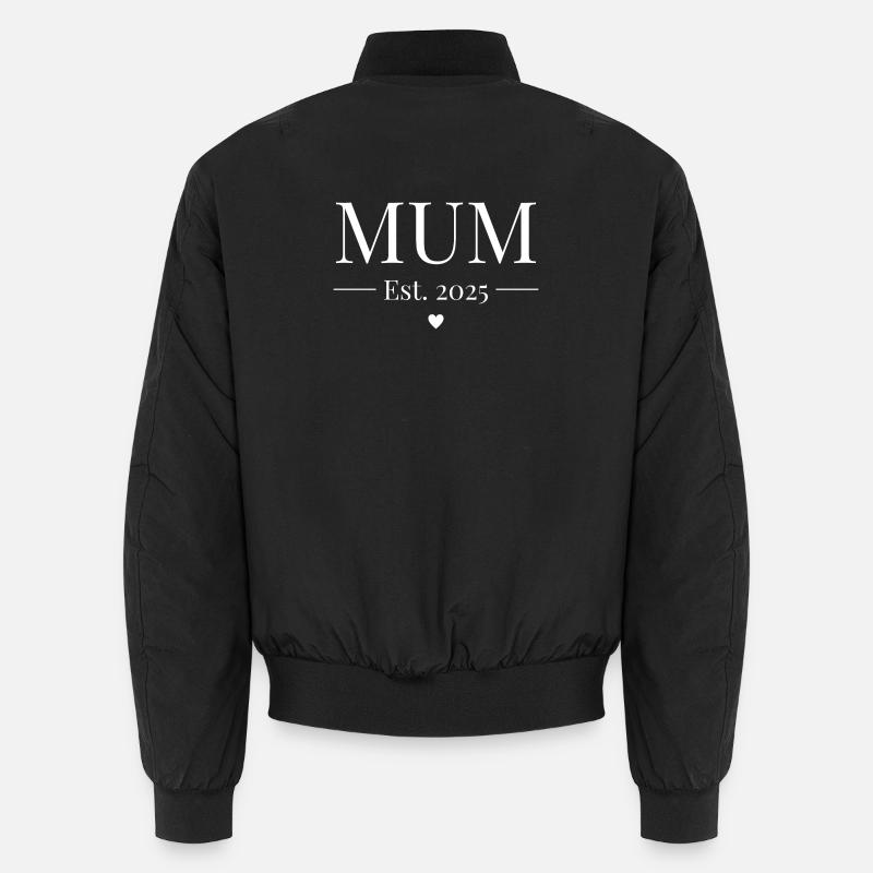 Mutter gegründet 2025 - Unisex Bomberjacke - Schwarz