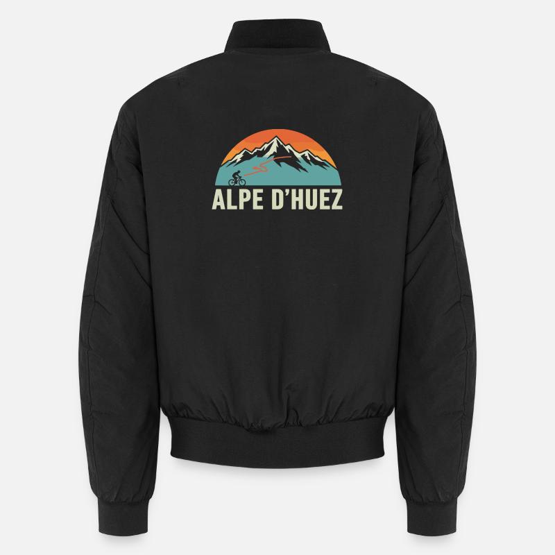 Alpe d'Huez Retro Ride Unisex Bomber Jacket