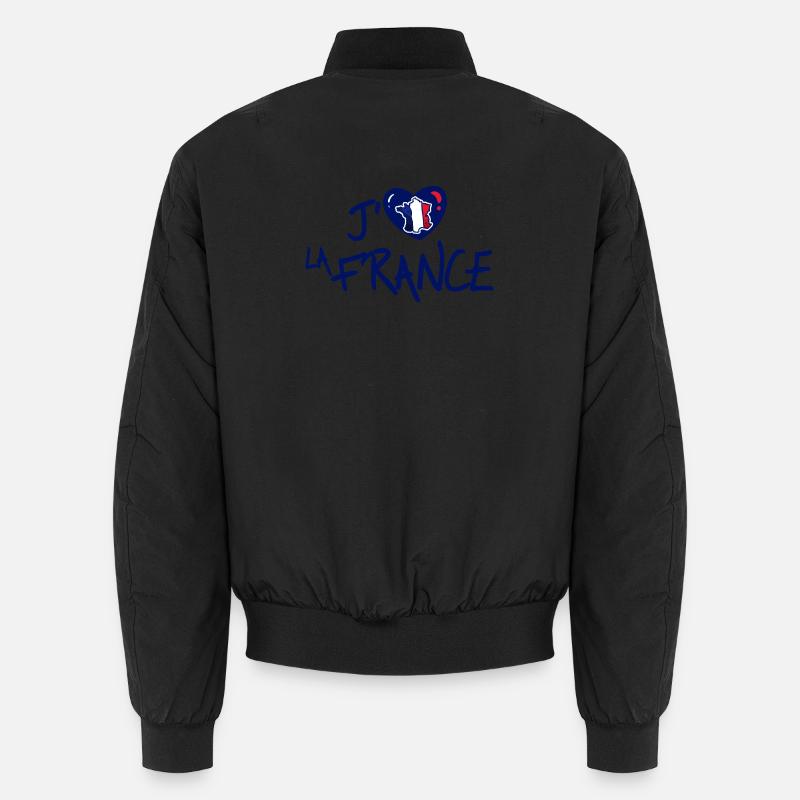 Ich liebe Frankreich Unisex Bomberjacke
