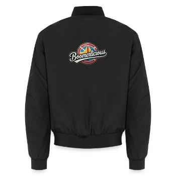 Boomerlicious - Bomber unisexe - noir - Dos - AI Model Male 185 light (185cm)