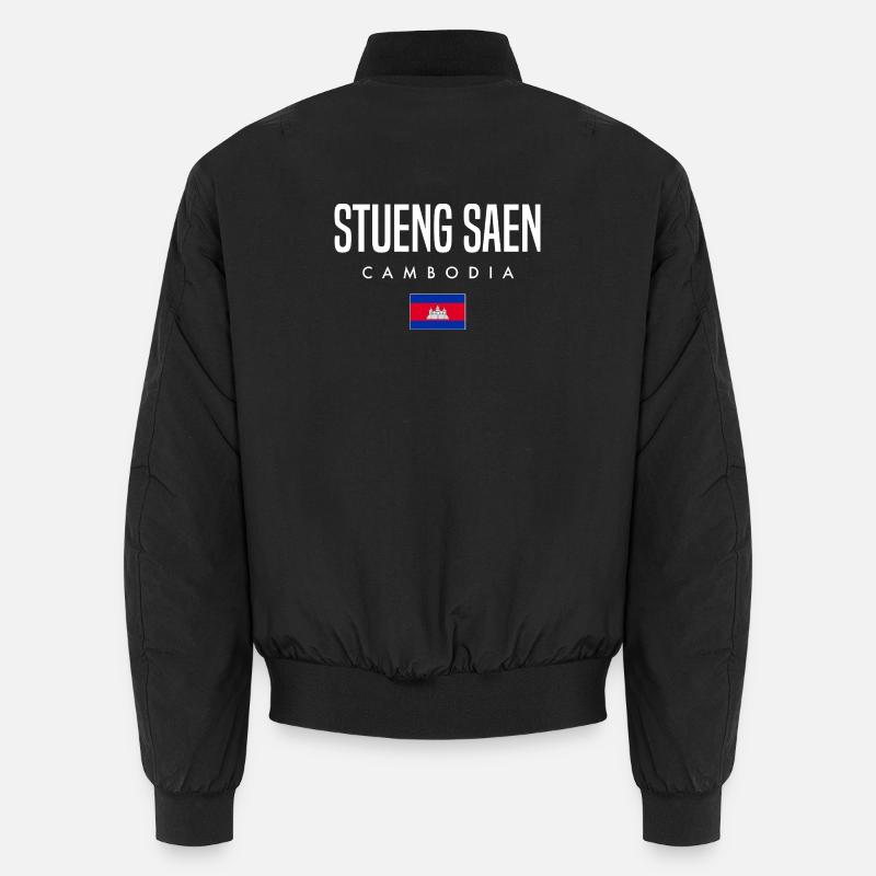 Stueng Saen Cambodge Khmer - Bomber unisexe - noir