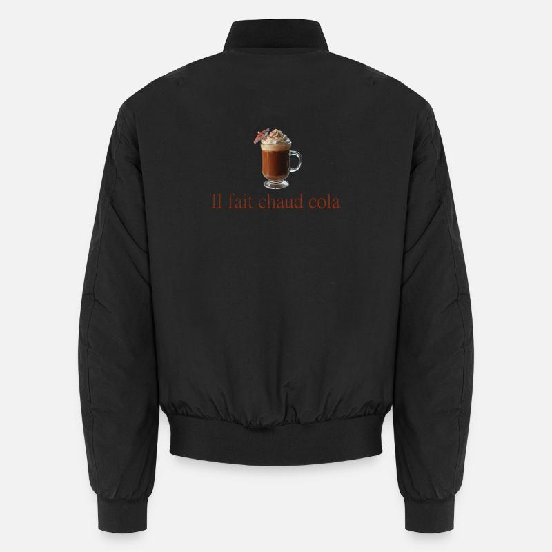It's hot cola - Unisex Bomber Jacket - black