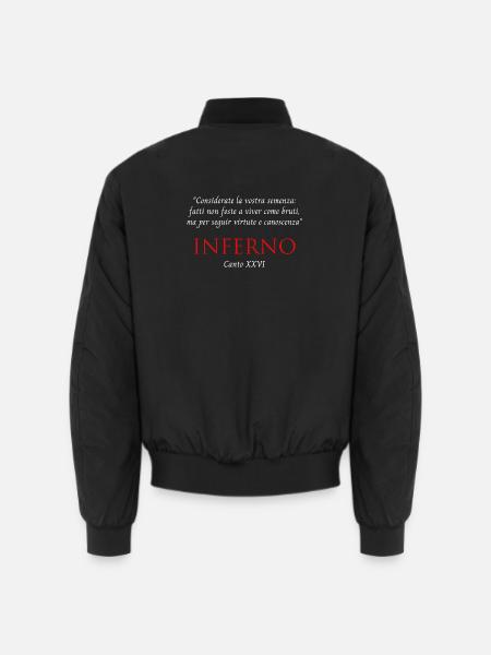 Inferno Canto XXVI Divine Commedy Considerate - Unisex Bomber Jacket - black