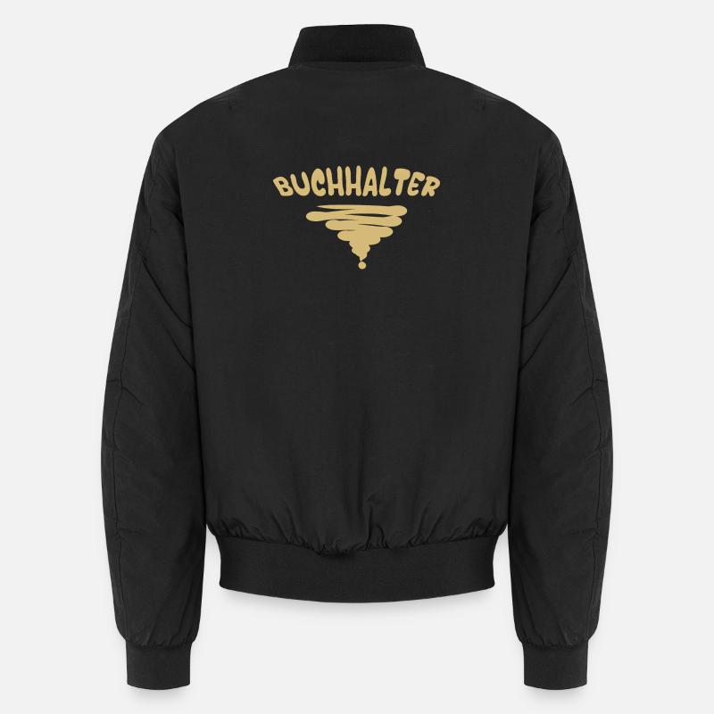 Geschenk für Buchhalter - Unisex Bomberjacke - Schwarz
