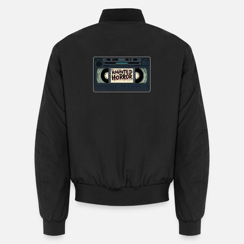 Haunted Horror Kassette Retro Unisex Bomberjacke