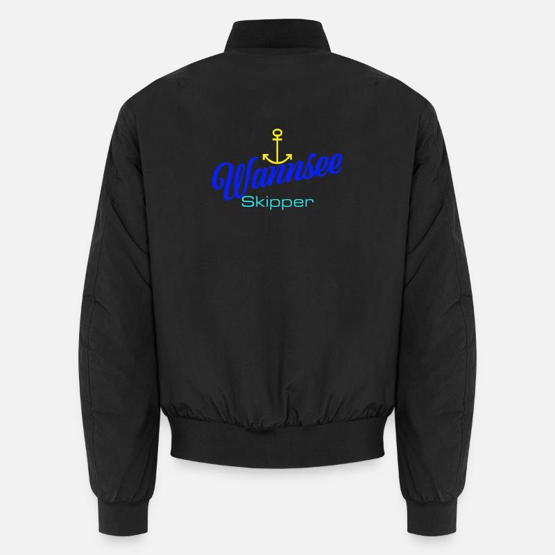 Berlin: Wannsee-Skipper mit Anker Unisex Bomberjacke
