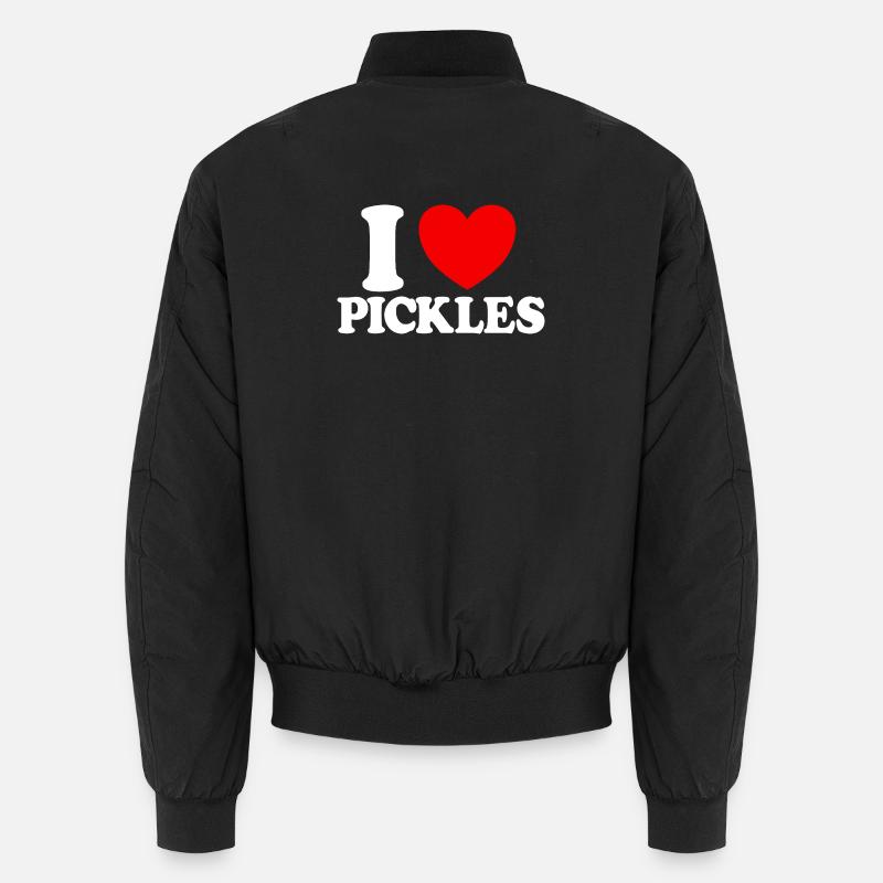Ich liebe Gurken Ich liebe Gurken - Unisex Bomberjacke - Schwarz