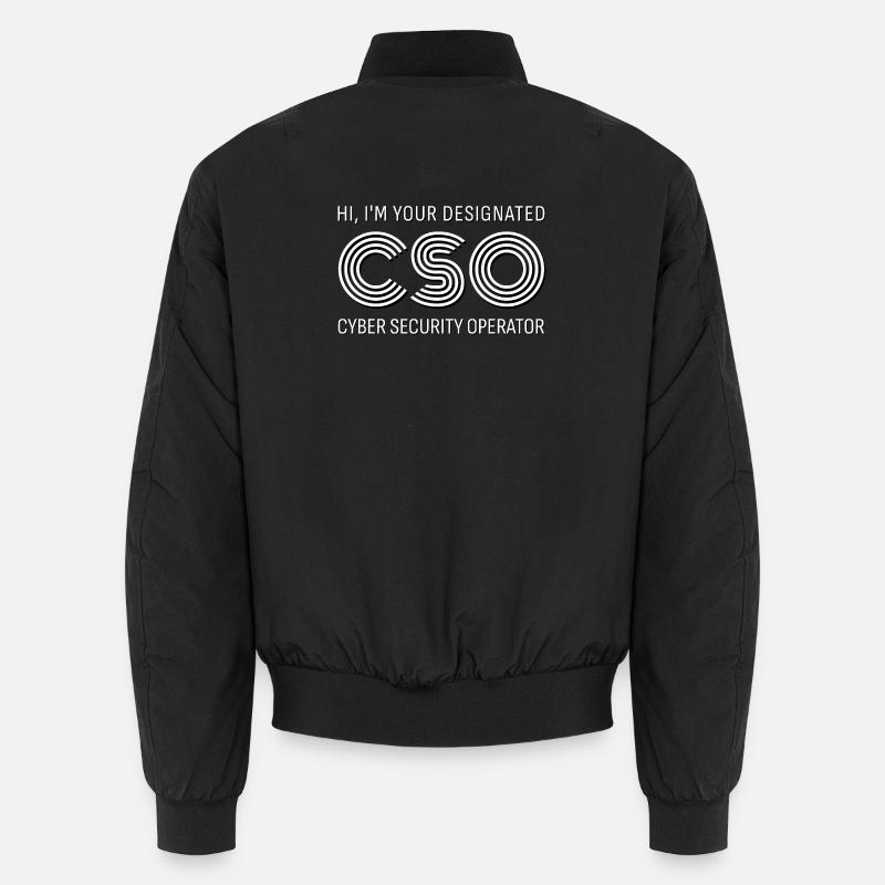 CSO Cyber Security Operator - Unisex Bomberjacke - Schwarz