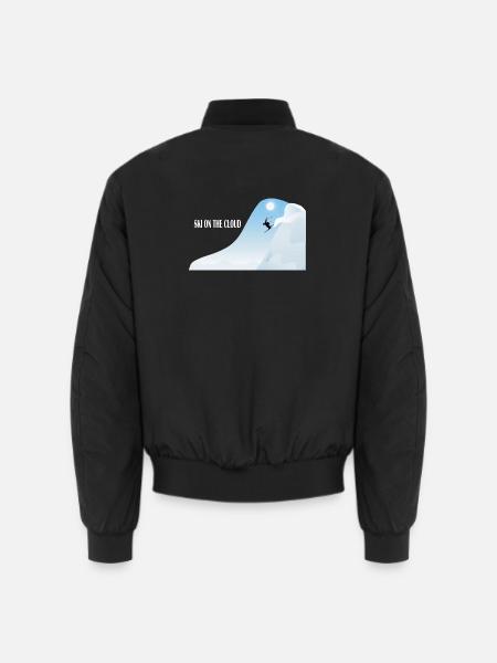 Skiing in the cloud - Unisex Bomber Jacket - black