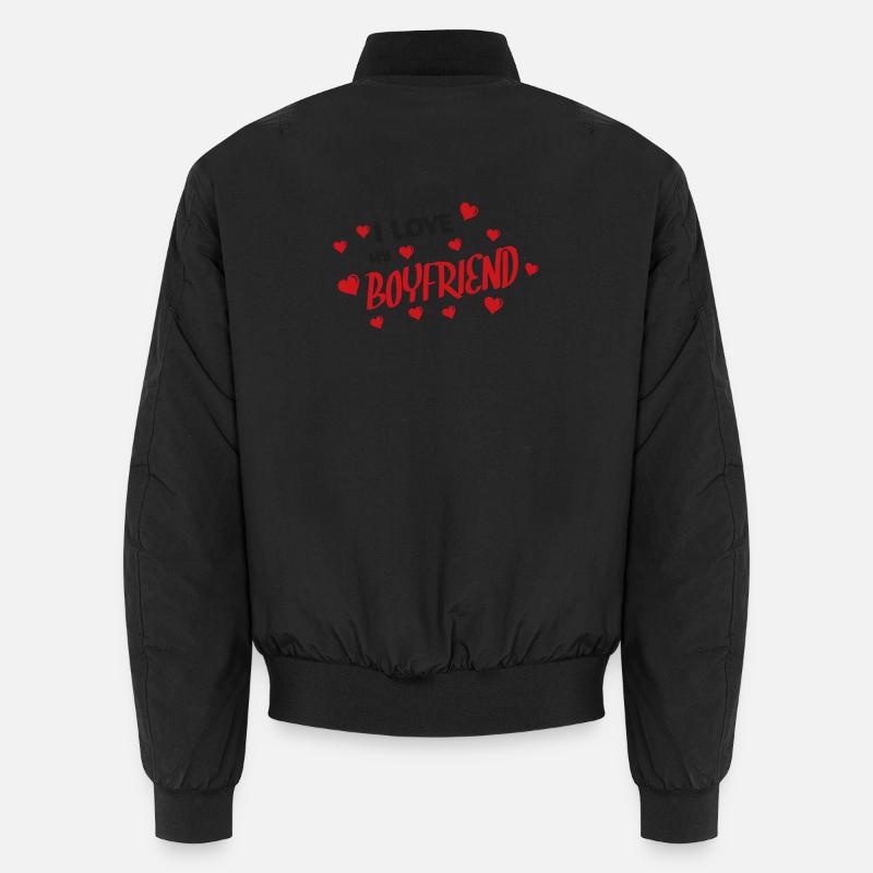 Ich liebe meinen Freund  Unisex Bomberjacke