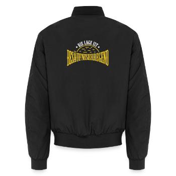 The situation is drunkenness - Unisex Bomber Jacket - black - Back - AI Model Male 185 light (185cm)