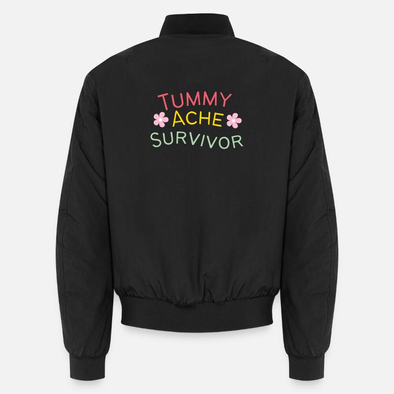 Überlebender von Bauchschmerzen Unisex Bomberjacke