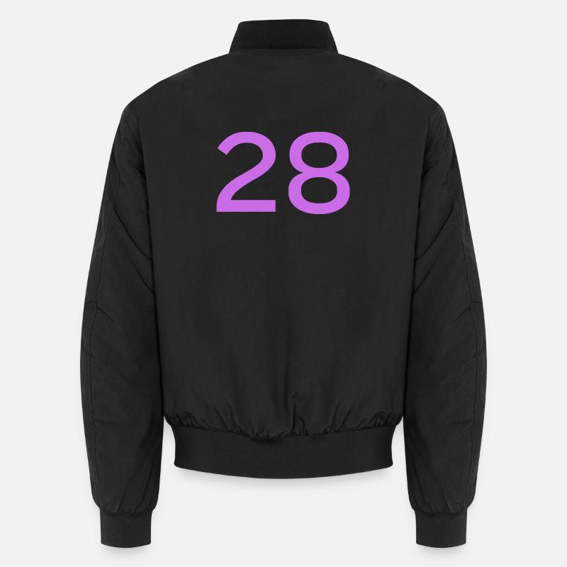 28 - Unisex Bomber Jacket - black