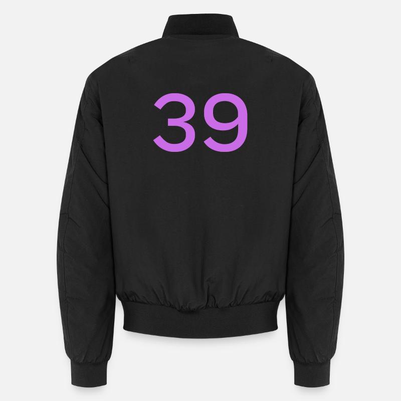 39 - Unisex Bomber Jacket - black