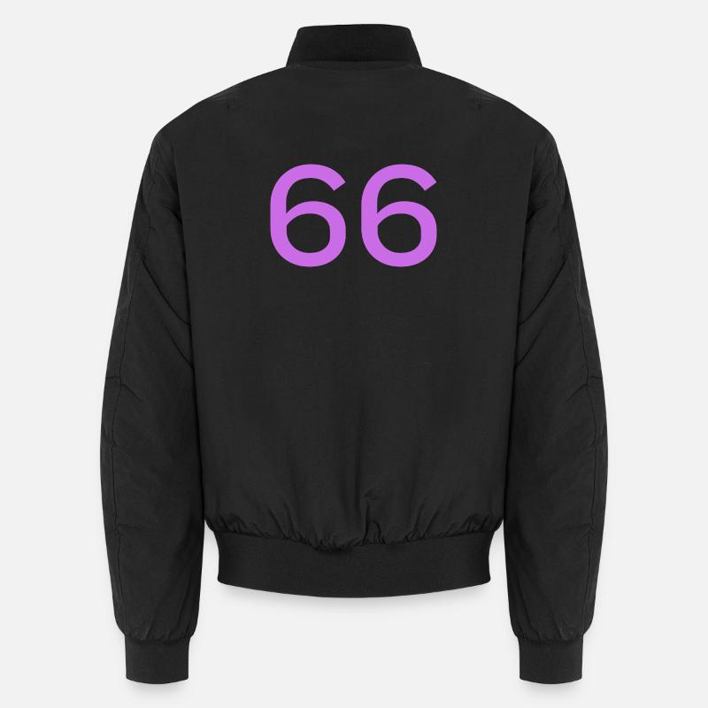 66 - Unisex Bomber Jacket - black