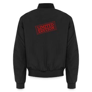 Timbres en édition limitée - Bomber unisexe - noir - Dos - AI Model Male 185 light (185cm)
