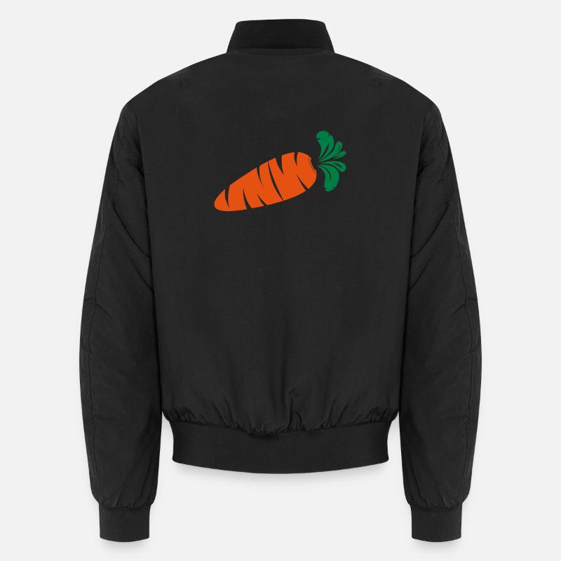 carrot - Unisex Bomber Jacket - black