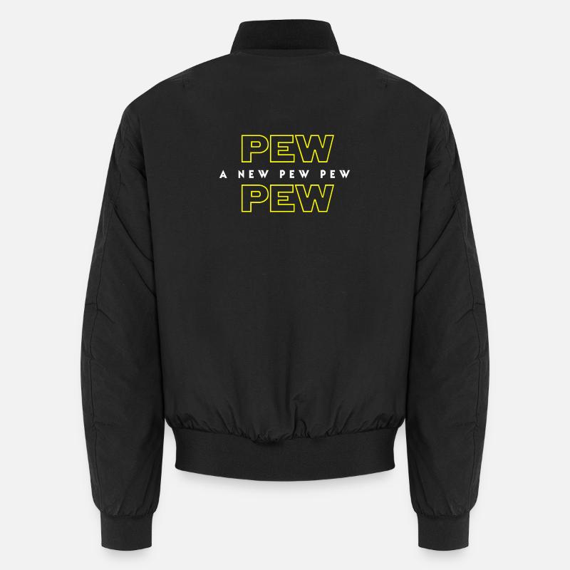 A New Pew Pew Unisex Bomber Jacket