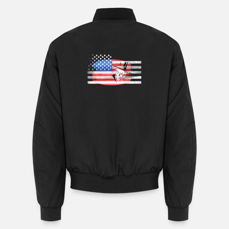 USA skull Unisex Bomber Jacket