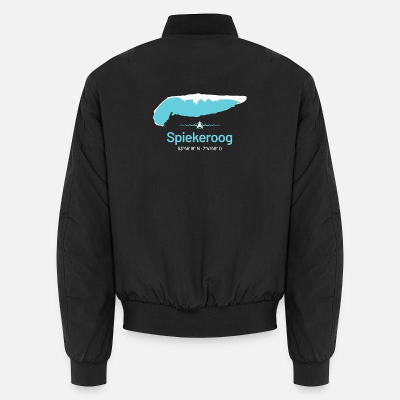 Spiekeroog | Design map - Unisex Bomber Jacket - black