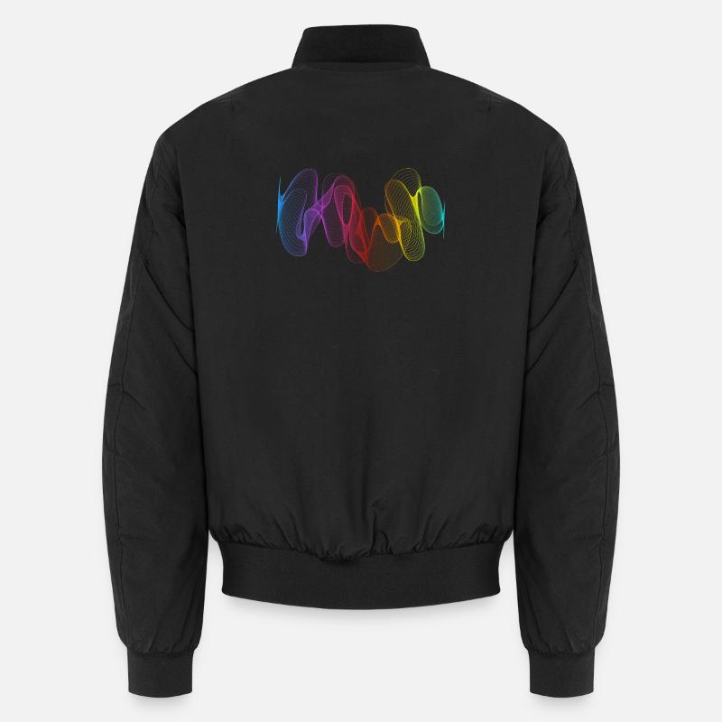 Abstrakte Linien Design 02 Unisex Bomberjacke