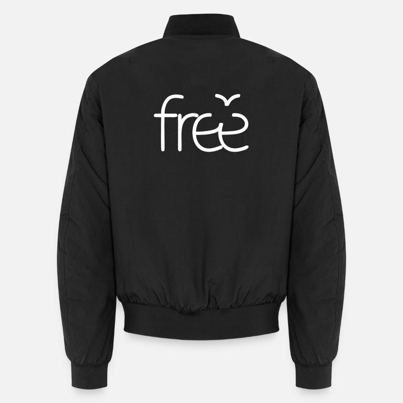 Free (dark) Unisex Bomber Jacket