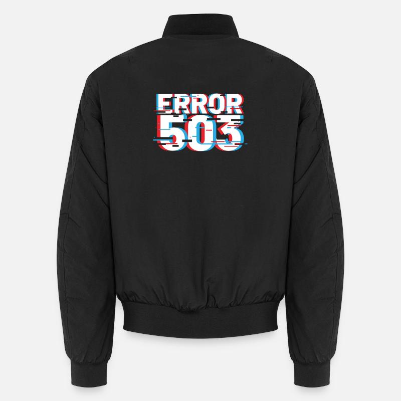 Fehler 503 Glitch Unisex Bomberjacke