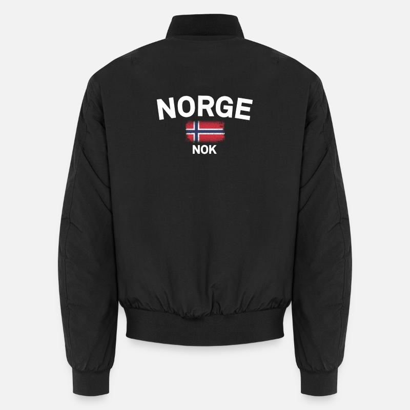 Norge NOK Flaggenemblem Unisex Bomberjacke