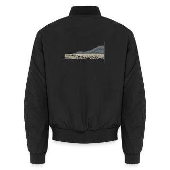 CÔTE ROCHEUSE - Bomber unisexe - noir - Dos - AI Model Male 185 light (185cm)