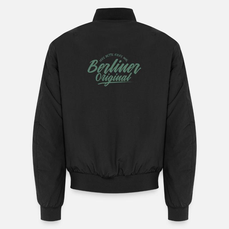 Berlin Original Lettering - Unisex Bomber Jacket - black